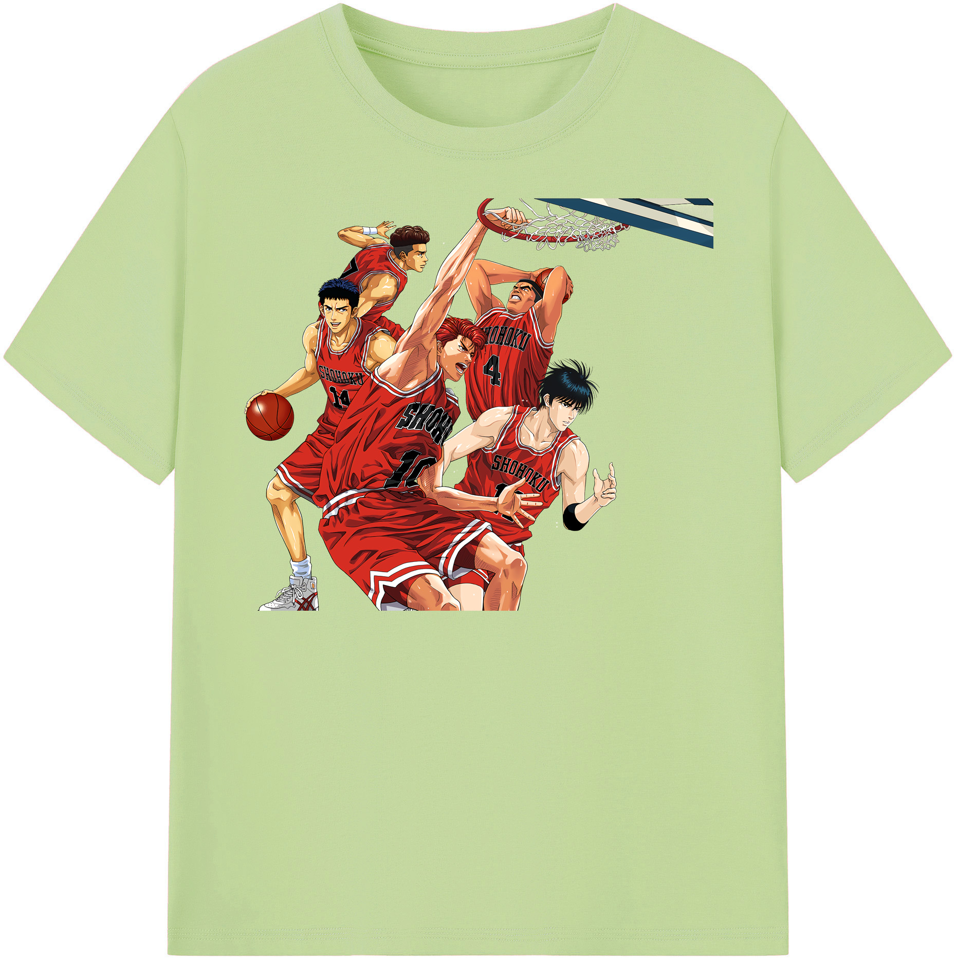 （画像用） SLAM DUNK／スラムダンク 綿100％半袖Tシャツ（フロントプリント）